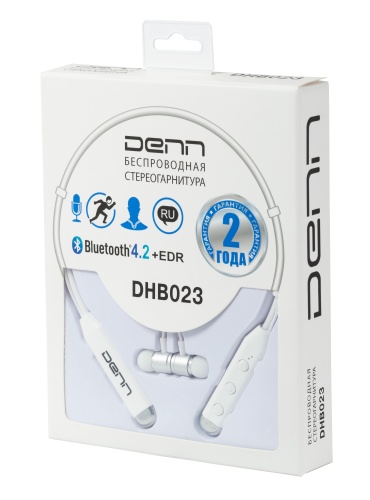 Беспроводные наушники Denn DHB023 белые Беспроводные наушники Denn DHB023 белые