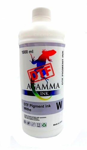 Текстильные чернила AGAMMA DTF, White, 1л. Текстильные чернила AGAMMA DTF, White, 1л.