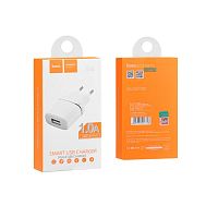 Зарядное устройство Hoco C11 1USB 1A белое