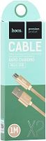 Кабель Hoco X2 Knitted MicroUSB золото 1 м